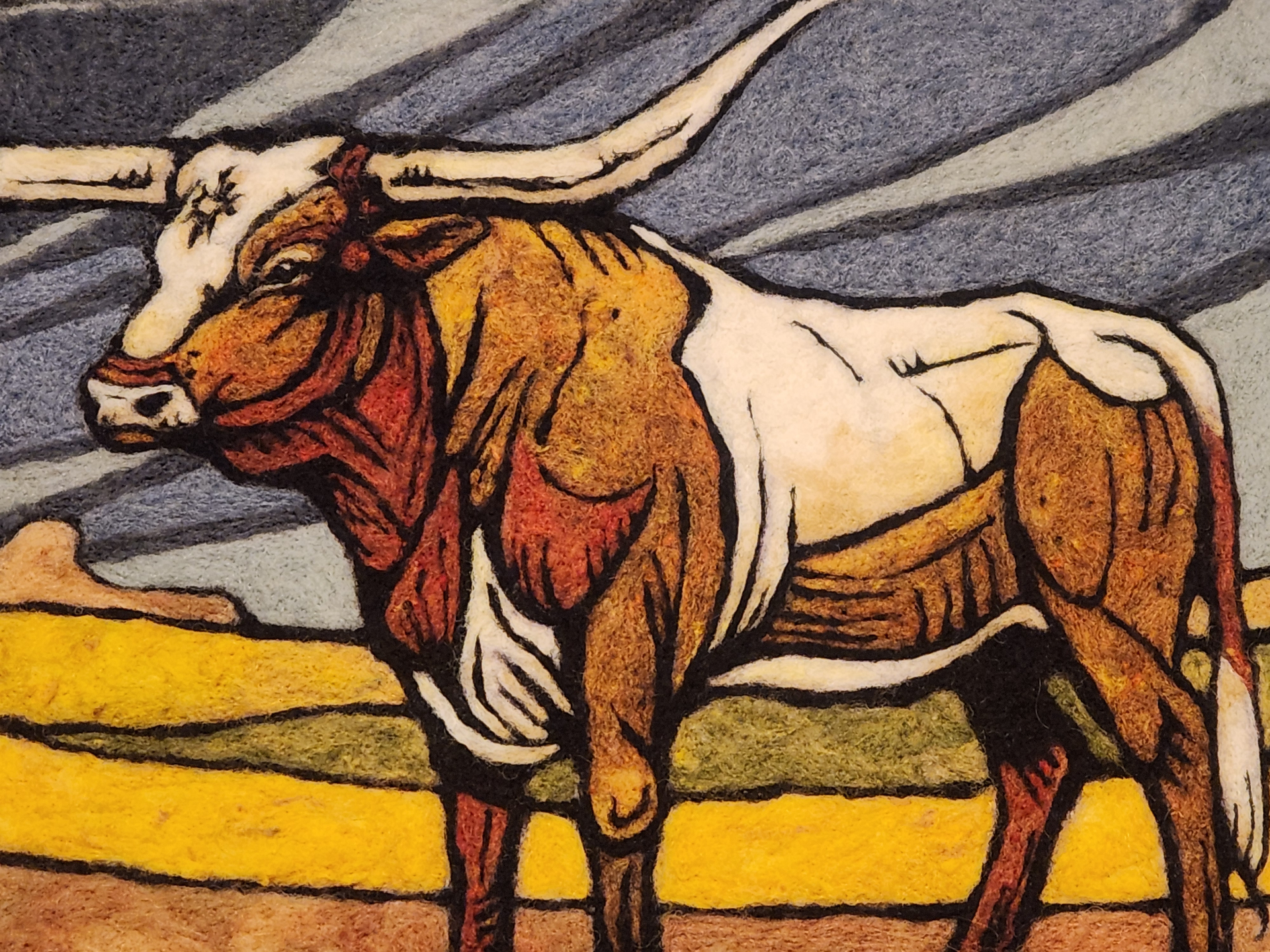 Longhorn Across the Plains
