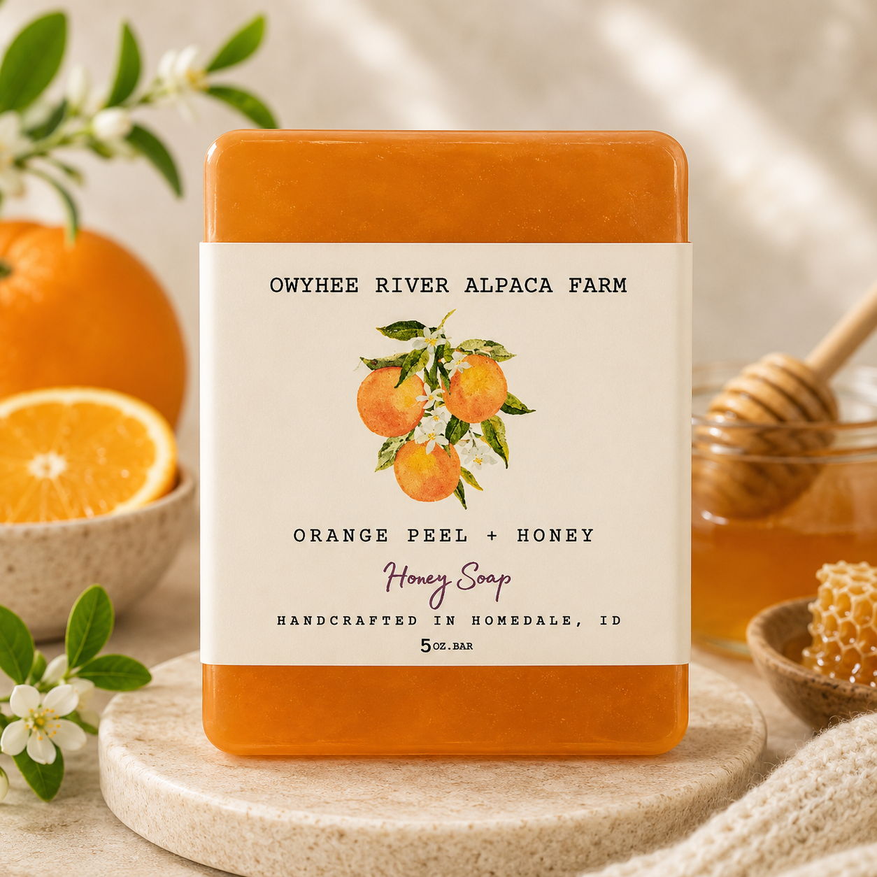 Orange Peel + Honey Goat Milk Soap